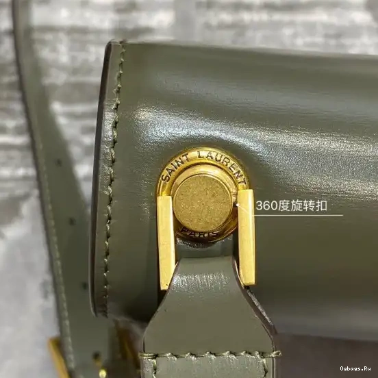 LEATHER IN CARRE SATCHEL SMOOTH LOULOU YSL 0528